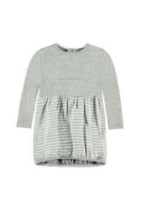 Preview: BELLYBUTTON Babykleid - weiss/grau