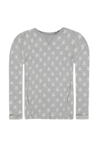 Preview: BELLYBUTTON Kleid mit Sternchen - grau