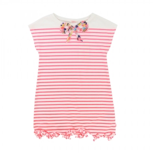 Preview: BILLIEBLUSH Kleid Streifen - pink