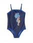 Preview: MINI RODINI Badeanzug Seahorse - navy