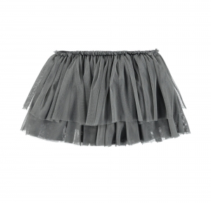 Preview: BELLYBUTTON Rock mit Tüll - grau