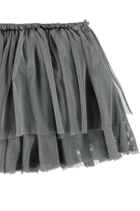 Preview: BELLYBUTTON Rock mit Tüll - grau