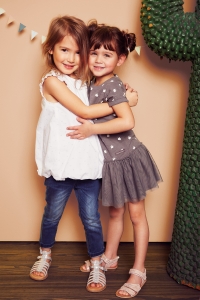 Preview: BELLYBUTTON Kleid mit Tüll - grau