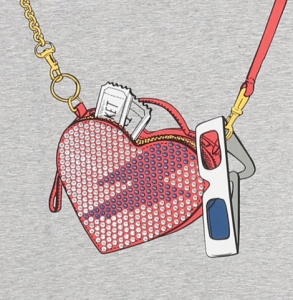 Preview: LITTLE MARC JACOBS Kleid Movie Night - grau