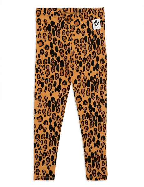 MINI RODINI Leggings Leopard - beige