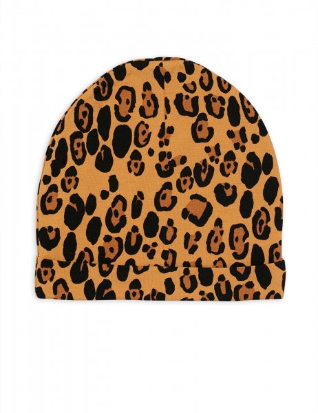 MINI RODINI Basic Leopard Mütze - beige