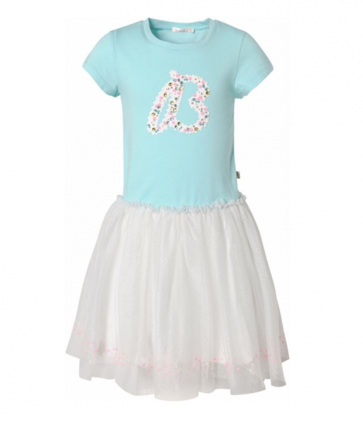 BILLIEBLUSH Kleid mit Tüll - türkis natur