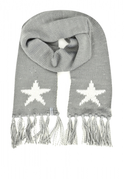 Döll Strickschal Stern - light grey