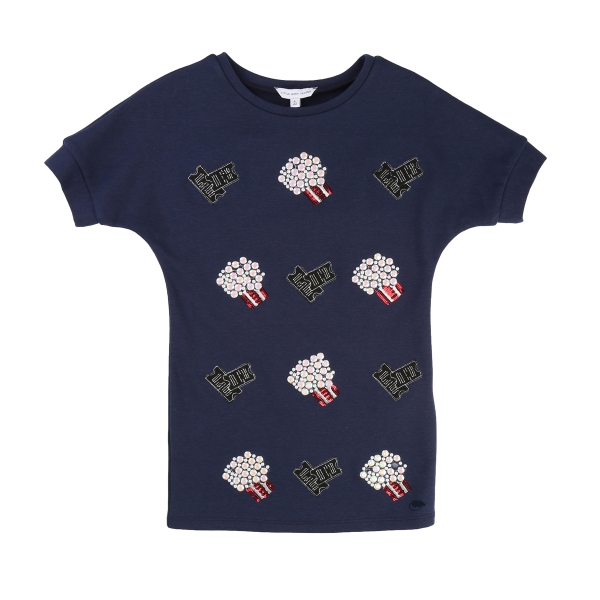 LITTLE MARC JACOBS Sweat Kleid Cinema - blau