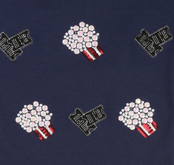 LITTLE MARC JACOBS Sweat Kleid Cinema - blau