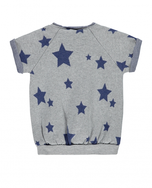 BELLYBUTTON Kleid Sterne - grau melange