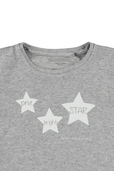BELLYBUTTON Sweatshirt Sterne - grau melange