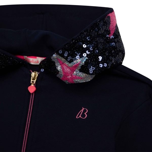 BILLIEBLUSH Kapuzenjacke Pailletten - marine