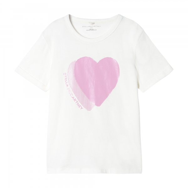 STELLA MCCARTNEY KIDS T-Shirt Heart - weiß
