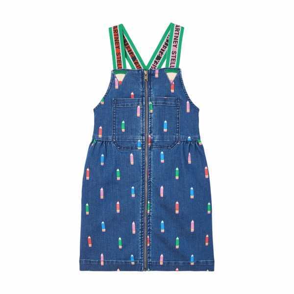 STELLA MCCARTNEY KIDS Latzkleid jeans