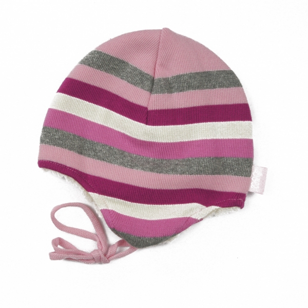 DÖLL Strick-Inkamütze - Streifen pink