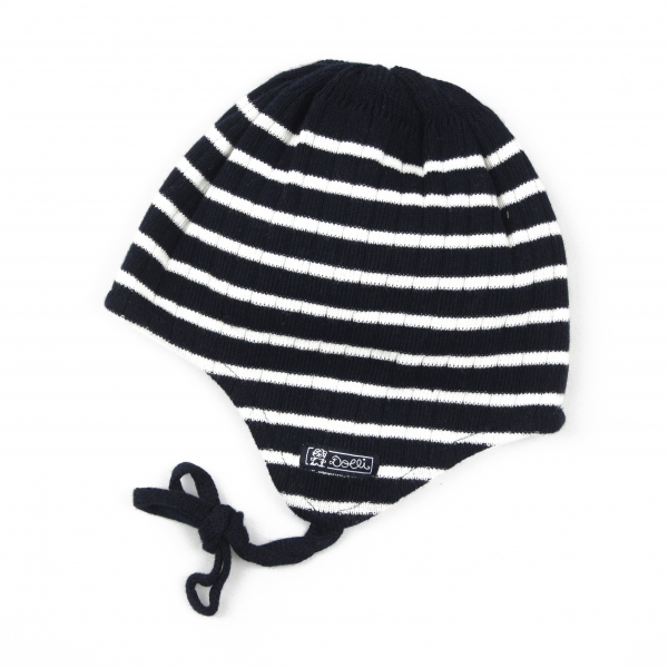DÖLL Bindemütze Streifen - blau