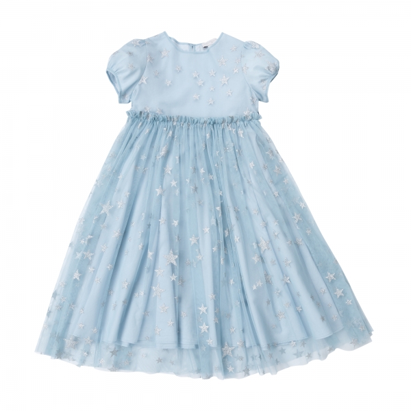 STELLA MCCARTNEY KIDS Tüllkleid - blau silber