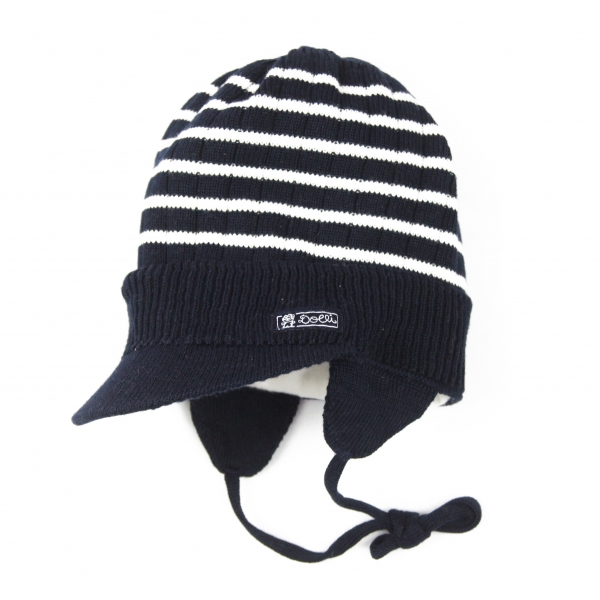 DÖLL Bindemütze mit Schirm - blau