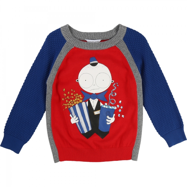 LITTLE MARC JACOBS Pullover - rot blau